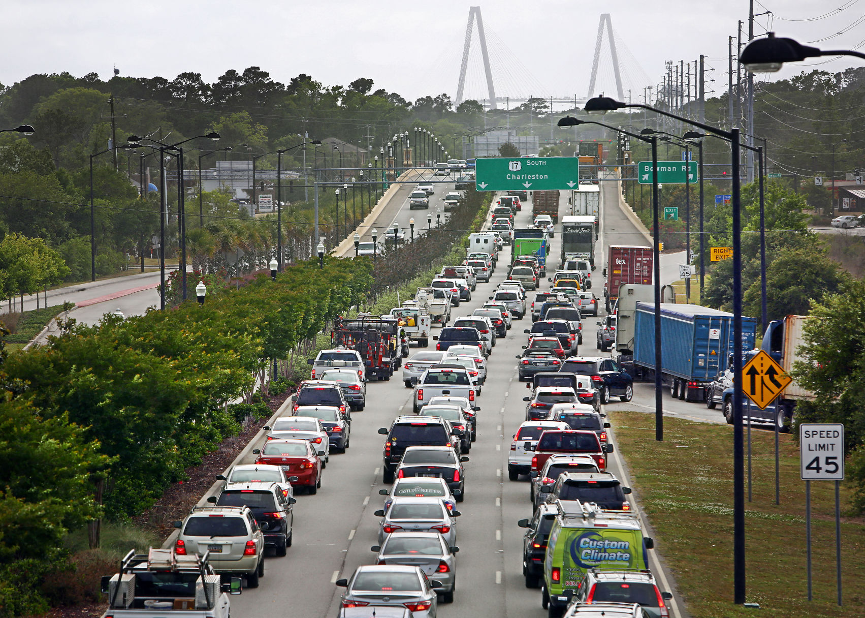 17S toward Ravenel bridge traffic.jpg (copy)
